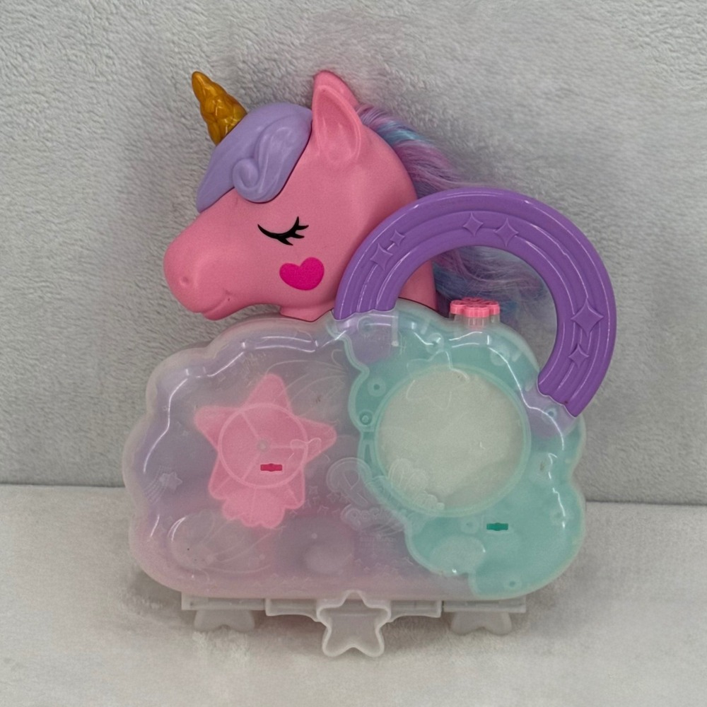 Polly Pocket Rainbow Unicorn Salon Kids Playset Styling Head Toy -No Accessories